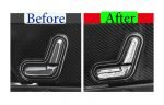Cover car seat control buttons For Mercedes A 2019-2020 ( 4 Pieces ) / Silver Color - Image 6