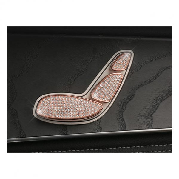 Cover car seat control buttons For Mercedes E 2016-2019 ( 6 Pieces ) / Rose Gold Color