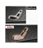 Cover car seat control buttons For Mercedes E 2016-2019 ( 6 Pieces ) / Rose Gold Color - Image 3