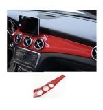 Car Dashboard Decoration Cover Compatible with Mercedes GLA - CLA - A-class - B-class cars from 2016 to 2019 - Red Color