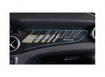 Car Dashboard Decoration Cover Compatible with Mercedes GLA - CLA - A-class - B-class cars from 2016 to 2019 - Carbon & Blue line - Image 2