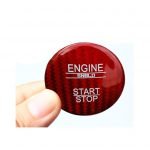 Engine start button cover For Mercedes GLA 2016-2019 /  Red Carbon Color