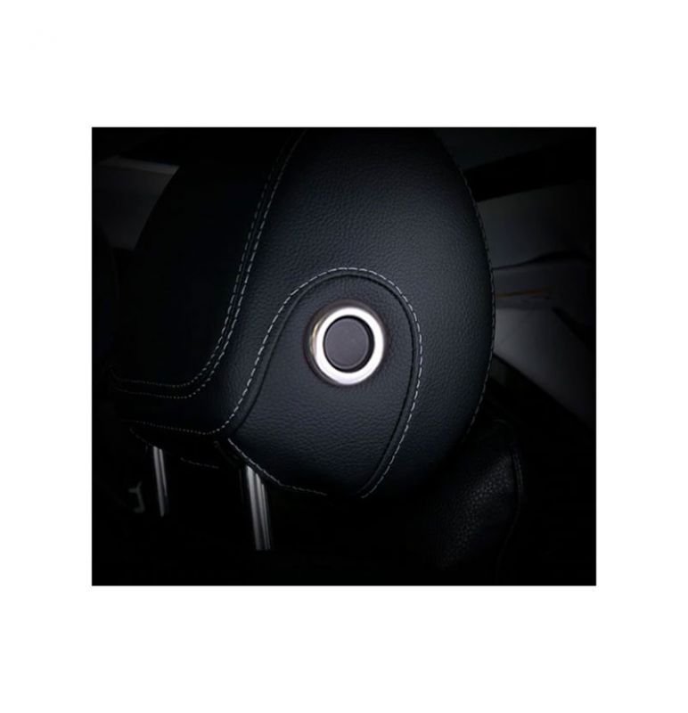 WeChat-Screenshot_20211226134317 غطاء زر التحكم في مسند الرأس لمرسيدس New E Class 2016-2019 ( 2 قطع ) / لون فضي - الصورة 1