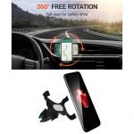 Mobile holder For car installed on the air conditioning slot - B14 - Silver - Image 4