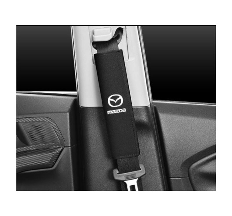 dfhtfdh (8) Car seat belt pouch 2 Piece for Mazda - TK500 - Black - Image 1