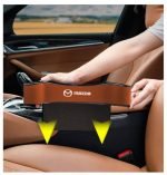Car Seat Side Organizer and Cup Holder Multifunctional 2 Piece for Mazda - CSB - Brown - Image 7
