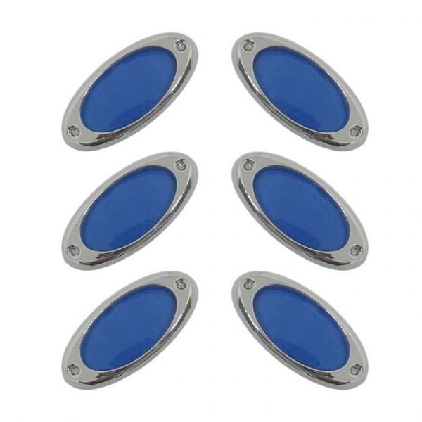 Reflectors 6 pieces sticky for all cars - HS-613 - Blue Color