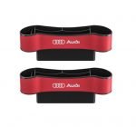 Car Seat Side Organizer and Cup Holder Multifunctional 2 Piece for Audi- CSB - Red - Image 4