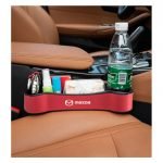 Car Seat Side Organizer and Cup Holder Multifunctional 2 Piece for Mazda - CSB - Red