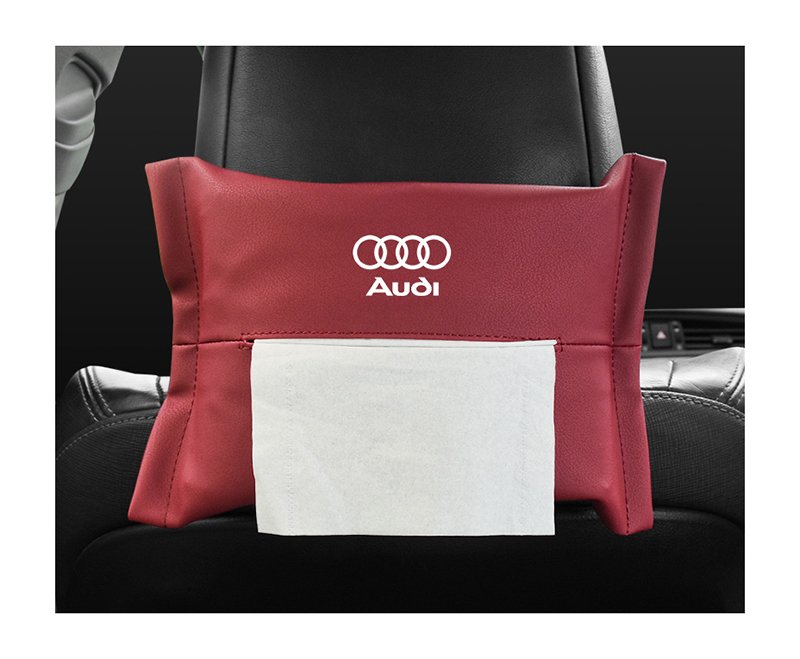 dtjhtdj (1) Car tissue box for Audi - TK100 - Dark Red Color - Image 1