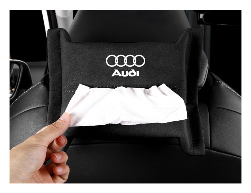 fdhdjhdt (4) Car tissue box for Audi - TK100 - Black Color - Image 1