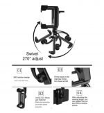 Mobile holder for the car fixed on the salon mirror is compatible with all mobiles - No183 - Image 2
