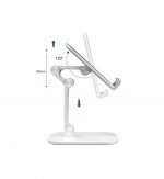 Desktop Foldable Stand For Mobile - MQ100- White - Image 4