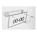 Car Number Plate Holder Fits All Cars - CPS-398 - Black Color - Image 5