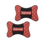 مسند جلد للرأس و الرقبة للسيارة طقم من 2 قطعة - CFSJ-0 - Supreme - احمر