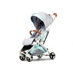 Baby Stroller Easily foldable baby stroller with four wheel wide base - LZD A8188 - Green x Gray