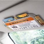 License and card holder and a phone number for easy access to you while you are away - MZ01 - Gray