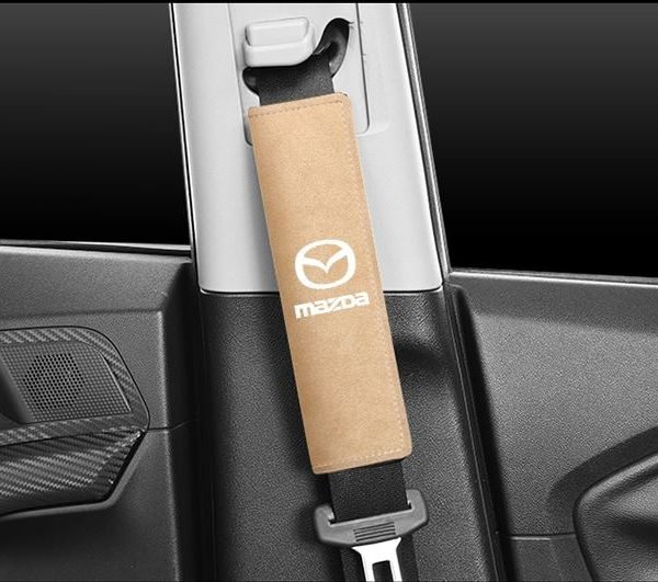 Car seat belt pouch 2 Piece for Mazda - TK500 - Beige