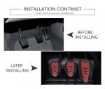 Car pedal set 3 pieces non-slip and sporty shape for regular transmission cars - CS-075 - Image 4