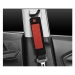 Car seat belt pouch 2 Piece for all Cars- SP10 - Black & Red