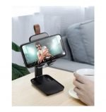 Desktop Foldable Stand For Mobile and Tablet - Z1 - Black - Image 6