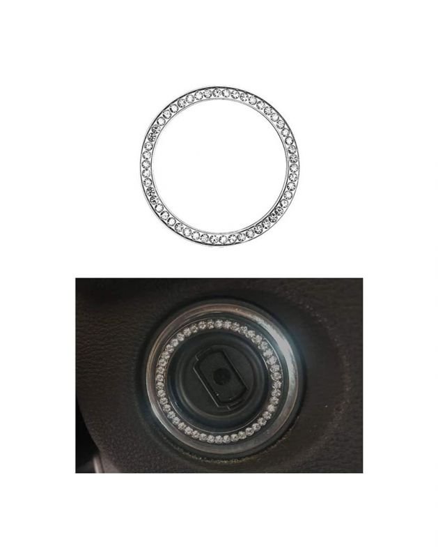 oippooipipoppipo Car key frame For Mercedes C Class 2008-2013 / Silver Color - Image 1