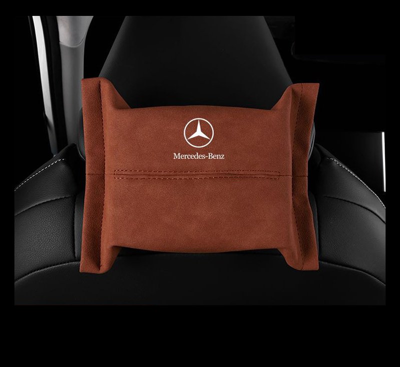 rdgdrh (4) Car tissue box for Mercedes- TK100 - Brown Color - Image 1