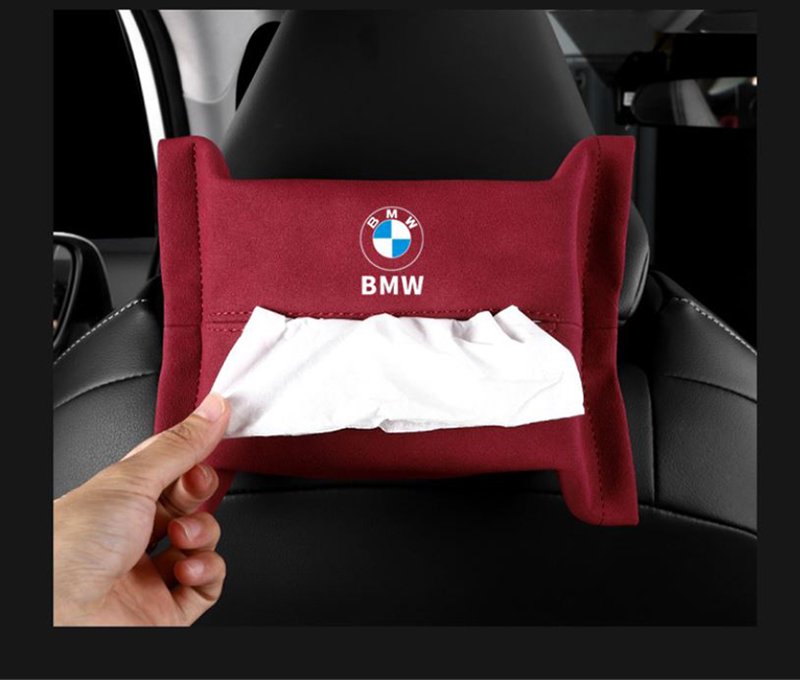 rtyuru (3) Car tissue box for BMW - TK100 - Dark Red Color - Image 1