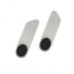 Decorative hobby 2 pieces for the car suitable for all types of cars - HD-700 - Silver