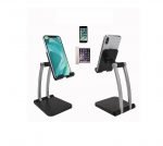 Desktop Foldable Stand For Mobile and Tablet - Q009 - Black - Image 5