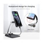 Desktop Foldable Stand For Mobile and Tablet - Q009 - Black - Image 11