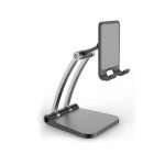 Desktop Foldable Stand For Mobile and Tablet - Q009 - Black