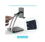 Desktop Foldable Stand For Mobile and Tablet - Q009 - Black - Image 3