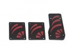 Car pedal set 3 pieces non-slip and sporty shape for regular transmission cars - CS-077 - Image 4