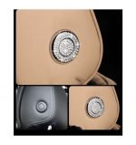 Cover for the headrest control button For Mercedes New C Class 2016-2019 ( 4 Pieces ) / Silver Color - Image 4