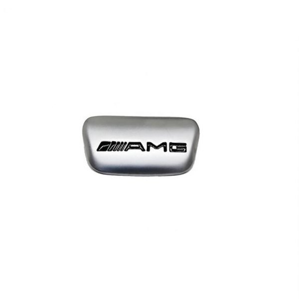 شعار لطارة السيارة  من AMG لمرسيدسNew C Class 2016-2019 ( قصيرة ) / لون فضي