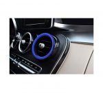 ⁦اطار خارجي لفتحات التكيف لمرسيدس  New C Class 2016-2019 / لون ازرق ( 7 قطع )⁩ - الصورة ⁦2⁩