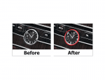 Car clock frame For Mercedes New E Class 2016-2019 / Red Color - Image 2