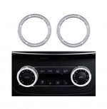 Cover Air conditioning control button For Mercedes  GLE 2015-2017 Large ( 2 Pieces )  /  Silver Color - Image 2