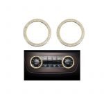 Cover Air conditioning control button For Mercedes  GLE 2015-2017 Large ( 2 Pieces )  /  Gold Color