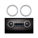 Cover Air conditioning control button For Mercedes  GLE 2015-2017 Large ( 2 Pieces )  /  Silver Color - Image 3