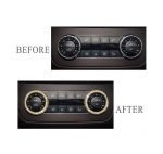 Cover Air conditioning control button For Mercedes  GLE 2015-2017 Large ( 2 Pieces )  /  Gold Color - Image 4