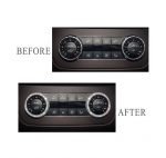 Cover Air conditioning control button For Mercedes  GLE 2015-2017 Large ( 2 Pieces )  /  Silver Color - Image 4