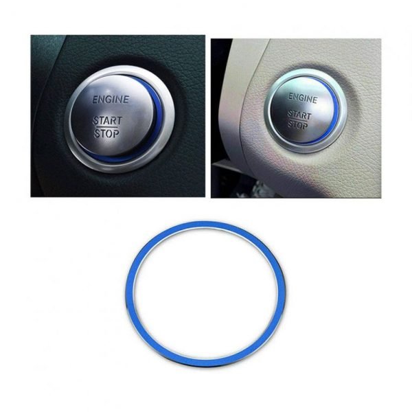 Engine start button cover For Mercedes GLA 2016-2019 /  Blue  Color