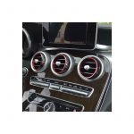 ⁦اطار داخلي لفتحات التكيف لمرسيدس  New C Class 2016-2019 / لون احمر ( 7 قطع )⁩ - الصورة ⁦4⁩