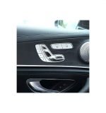 Sticker for car seat adjustment button For Mercedes New C Class 2016-2019 / Black Color - Image 3