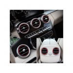 ⁦اطار داخلي لفتحات التكيف لمرسيدس  New C Class 2016-2019 / لون احمر ( 7 قطع )⁩ - الصورة ⁦5⁩