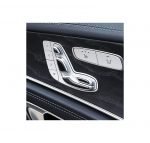 Sticker for car seat adjustment button For Mercedes New C Class 2016-2019 / Black Color - Image 4