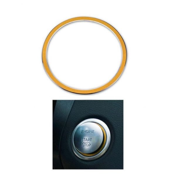 Engine start button cover For Mercedes GLA 2016-2019 /  Gold Color