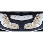 Cover car seat control buttons For Mercedes New E Class 2016-2019 ( 8 Pieces ) /Gold  Color
